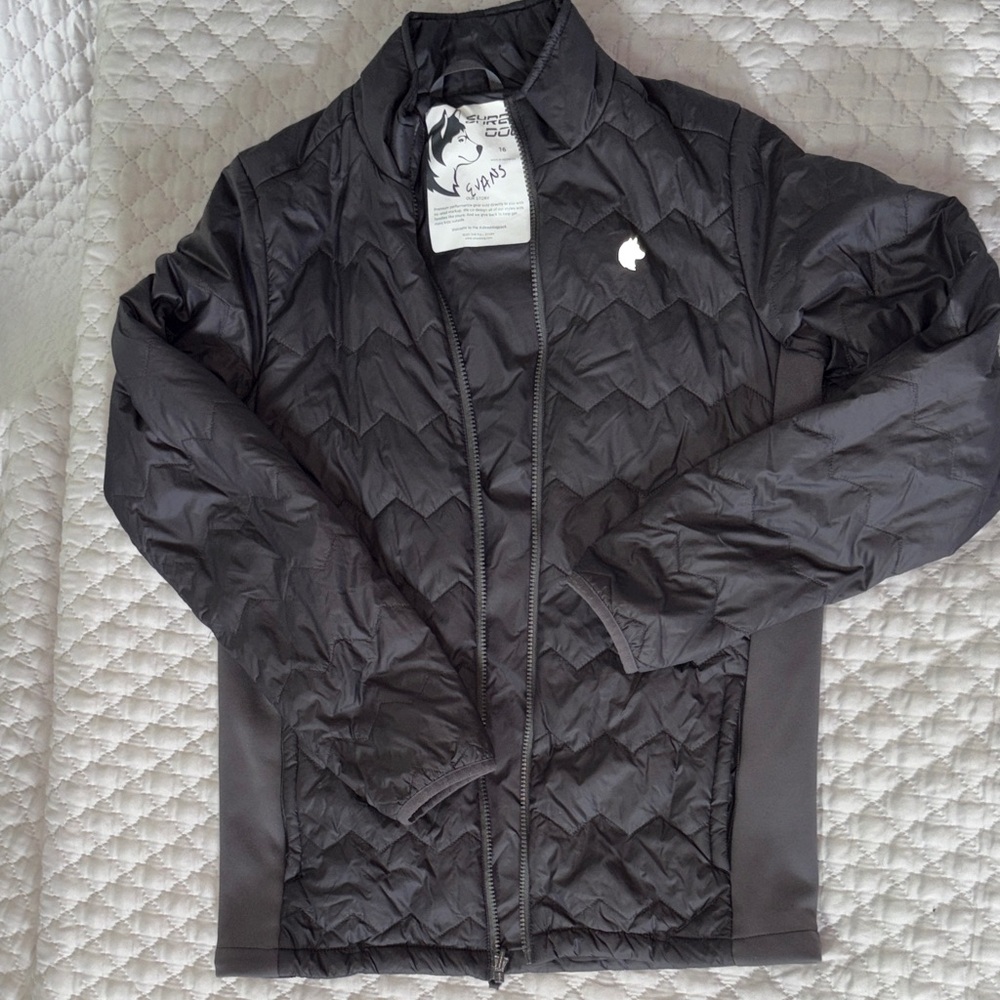 Shred  Dog Adjust A Fit Thinsulate Full Zip Winter Coat Black Kids  16  - Read